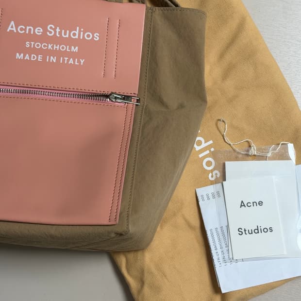 아크네스튜디오 정품 베이커백 스몰 베이지 핑크