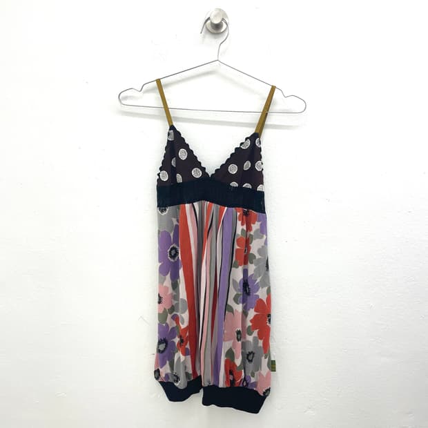 bohemian patchwork cami Top