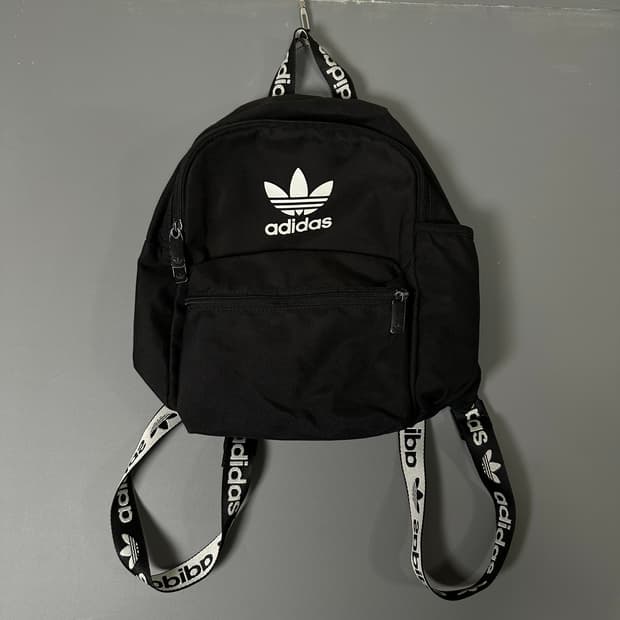 아디다스 파이어버드 불꽃 로고 미니 백팩 가방 블랙  [013106]