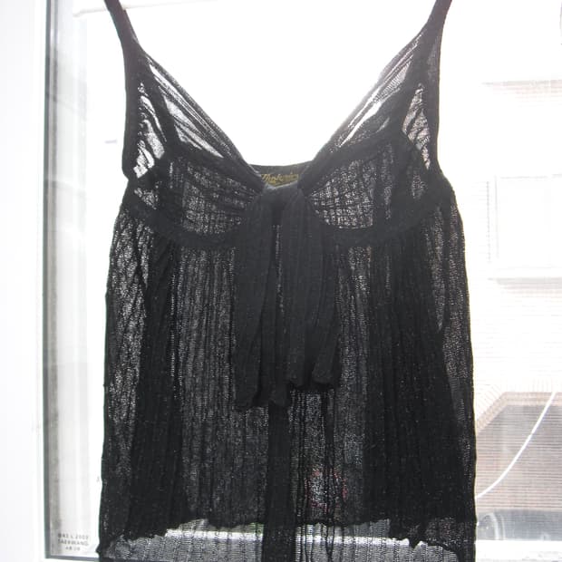 hysteric glamour black gliter sleeveless