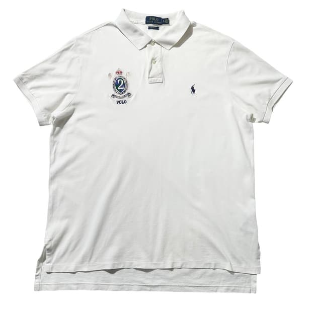 폴로 랄프로렌 크레스트 로고 피케 카라 반팔 티셔츠