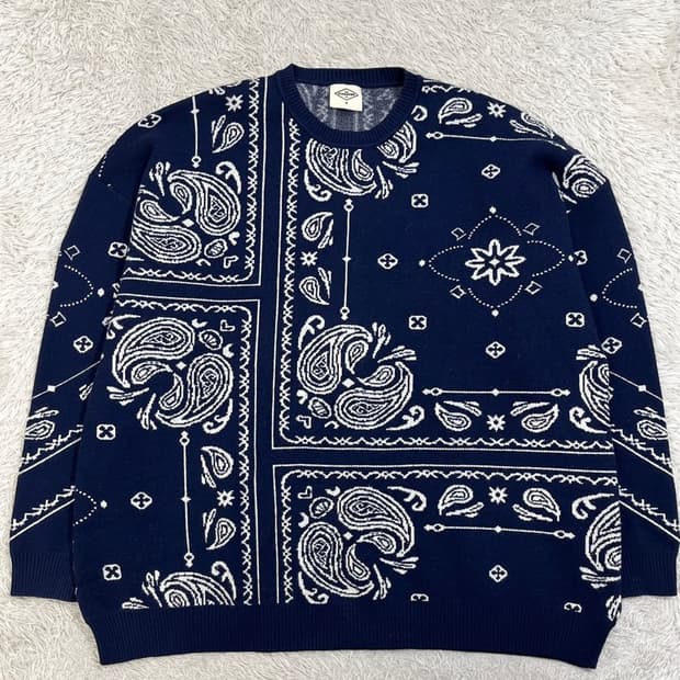 빈티지 페이즐리 패턴 니트/#2782