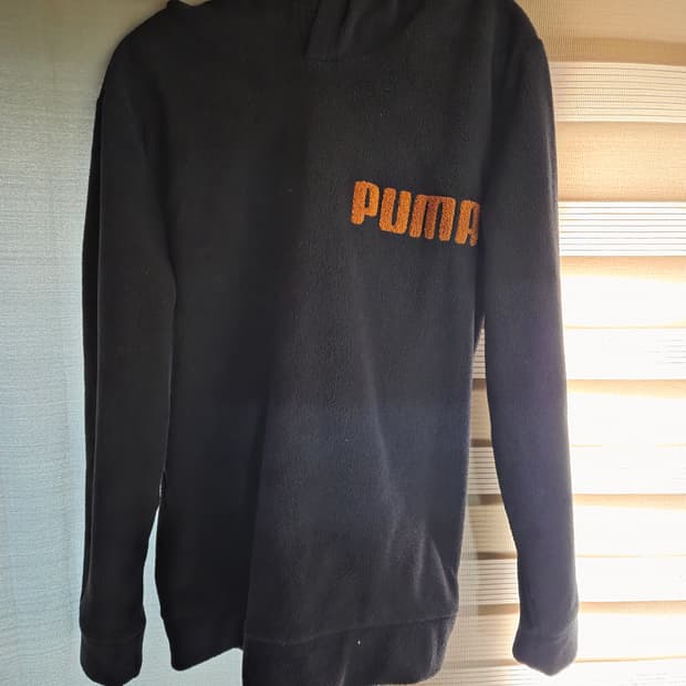 만원 급처! 푸마 빈티지 후리스 후드티 네이비 주황