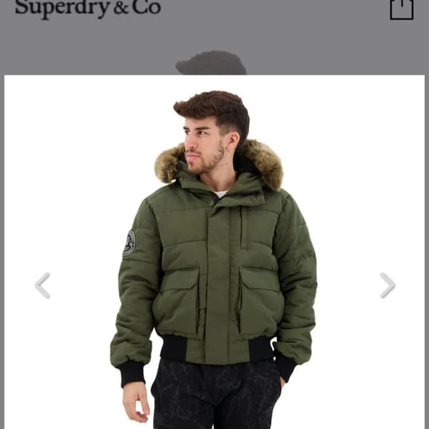 슈퍼드라이 에베레스트 봄버 패딩 자켓 L