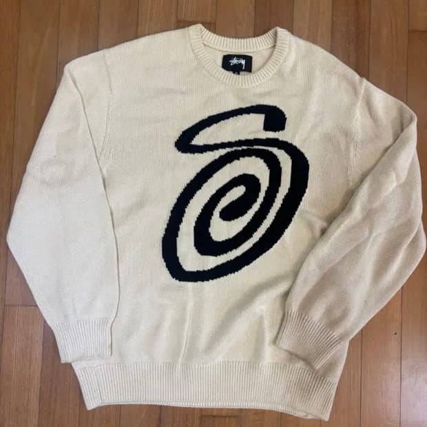 스투시 컬리 s 스웨터 XL 