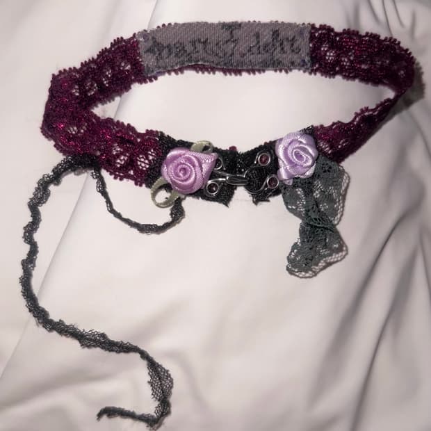 broken lingerie lace