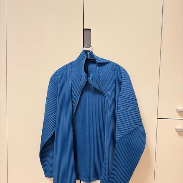 옴므플리세 집업 2사이즈, 블루(먼슬리 한정 컬러)