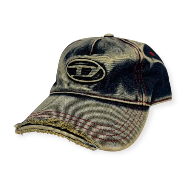 디젤 c-세이몬 트리티드 데님 볼캡 모자