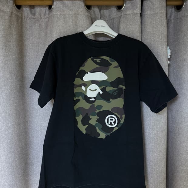 베이프 ABC 카모 빅 에이프 헤드 티셔츠 M