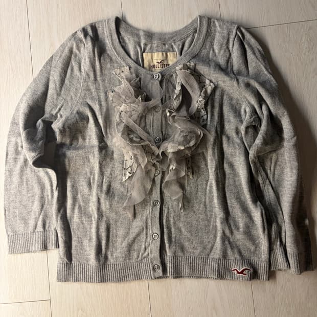 홀리스터 5부 딱붙핏 가디건 