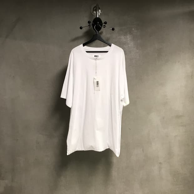 MM6 마르지엘라 화이트 반팔 티셔츠 새상품 XS
