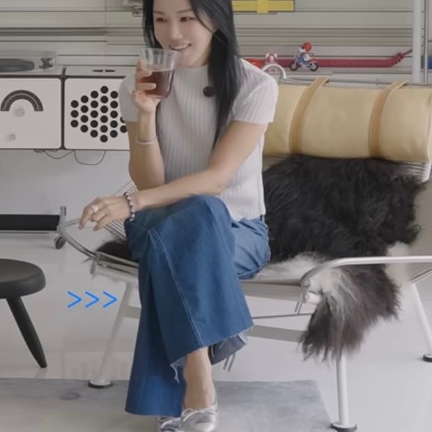 NOWOS 엄정화 와이드 데님 팬츠 노워스