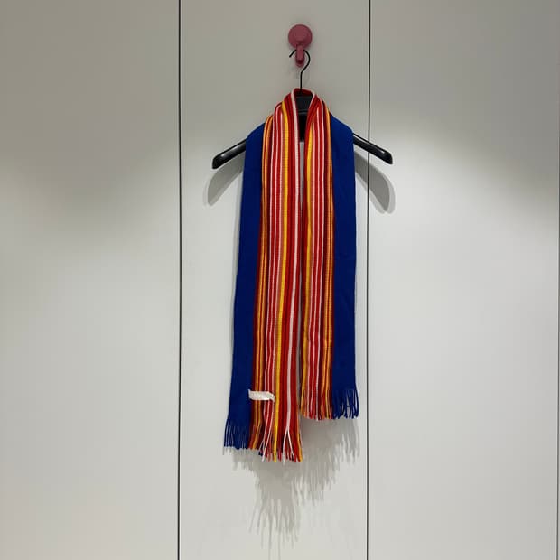 꼼데가르송 간류 크로쉐 스트라이프 머플러