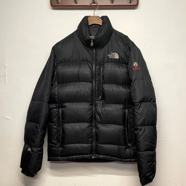노스페이스 써밋 800필 퍼텍스 체크패턴 구스다운 패딩  