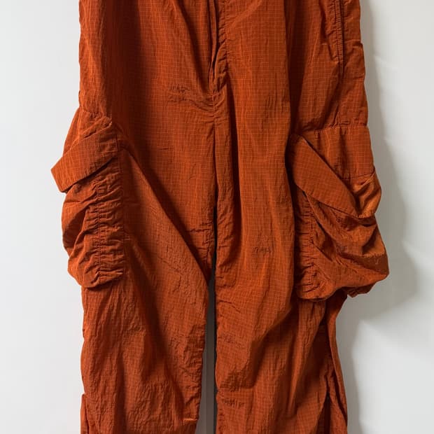 써네이 오렌지 카고팬츠 sunnei