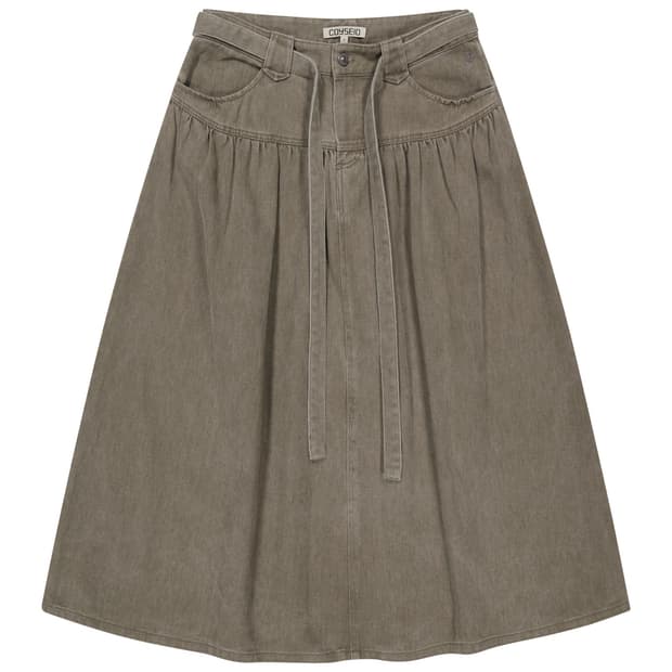 코이세이오 퍼피 코튼 스커트 브라운