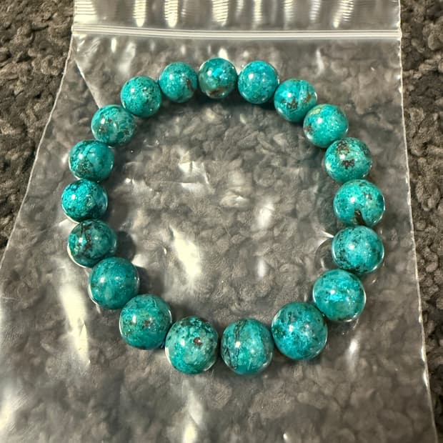 태국 천연 터키석 팔찌 10mm