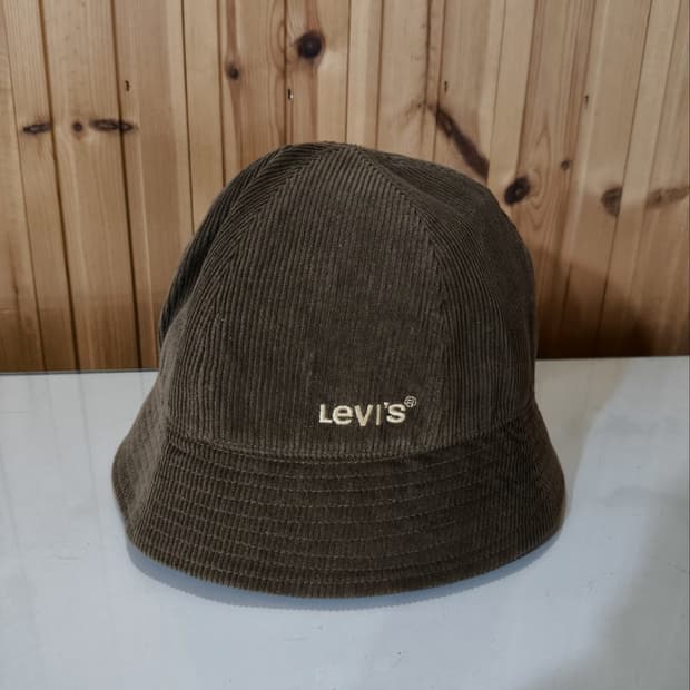 리바이스 골덴 버킷햇 진브라운