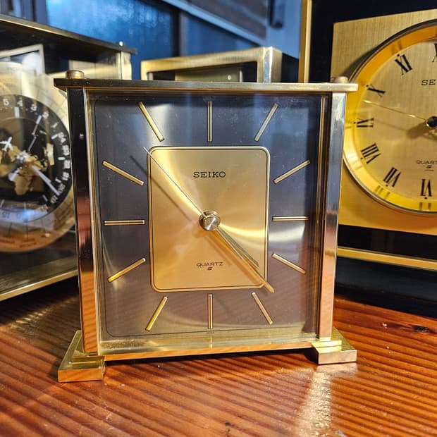 세이코 빈티지 황동 탁상시계
