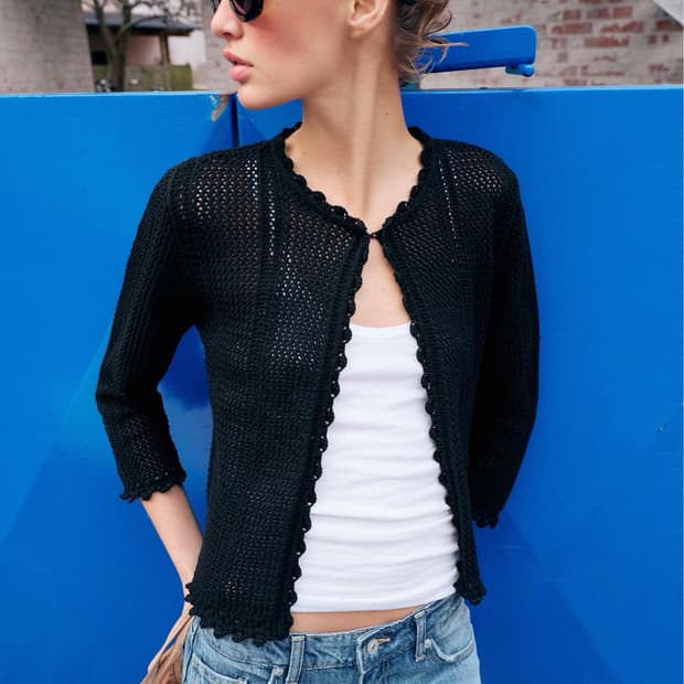ZARA 자라 포인텔 니트 재킷, 자라 포인텔 니트 가디건