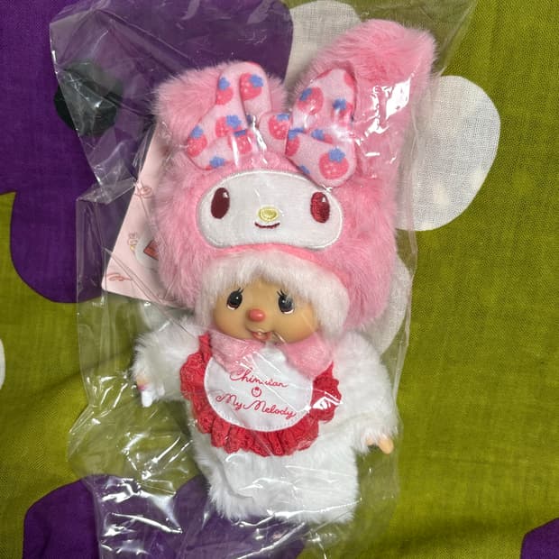 몬치치 x 산리오 캐릭터즈 마이 멜로디 치무탄 키체인