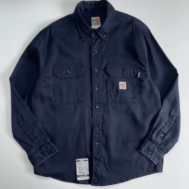 Carhatt 칼하트 FR 다크네이비 워크 셔츠