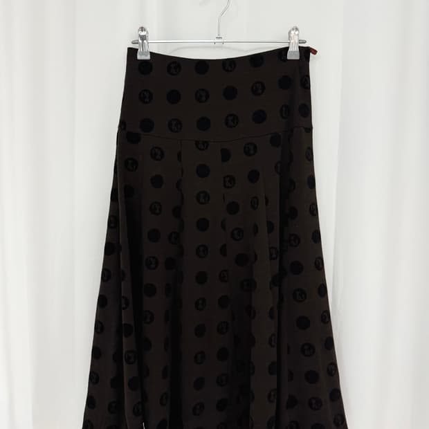 Brown dot skirt