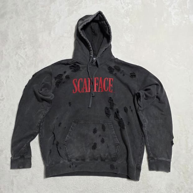 (XL)LMC 스카페이스 데미지 후드티