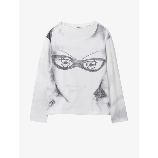 경 Villain Long Sleeve tee_White