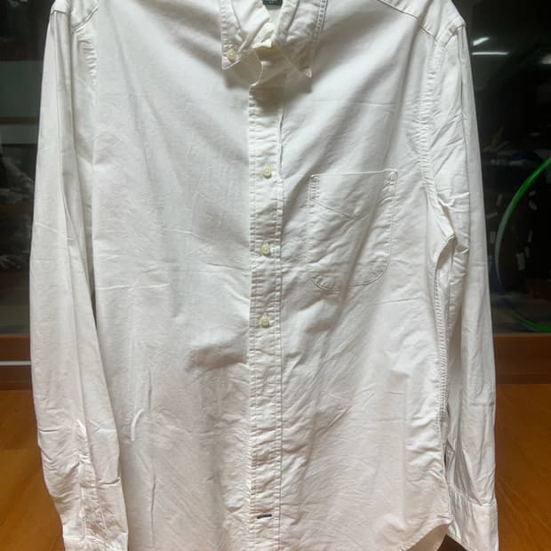 짓먼 깃먼 빈티지 화이트 옥스포드버튼다운 셔츠