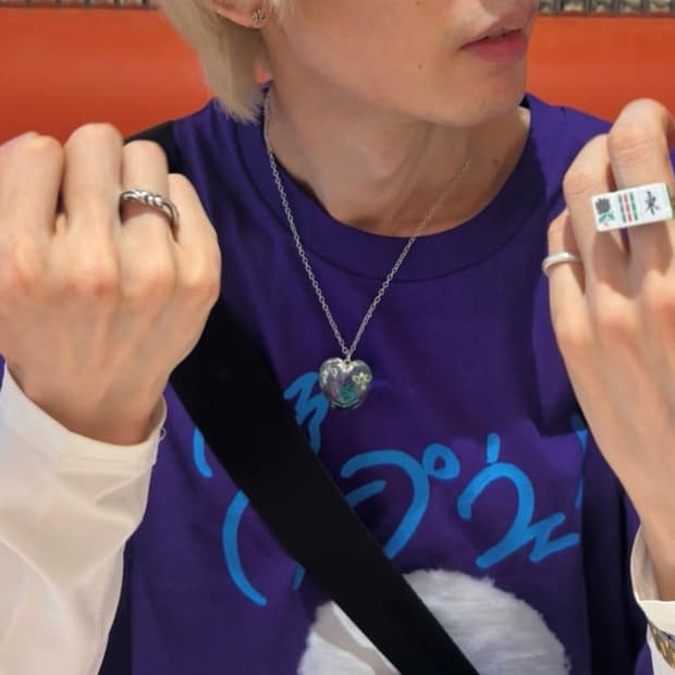 일본 마리모 하트 실버 팬던트 목걸이 후와후와하우스