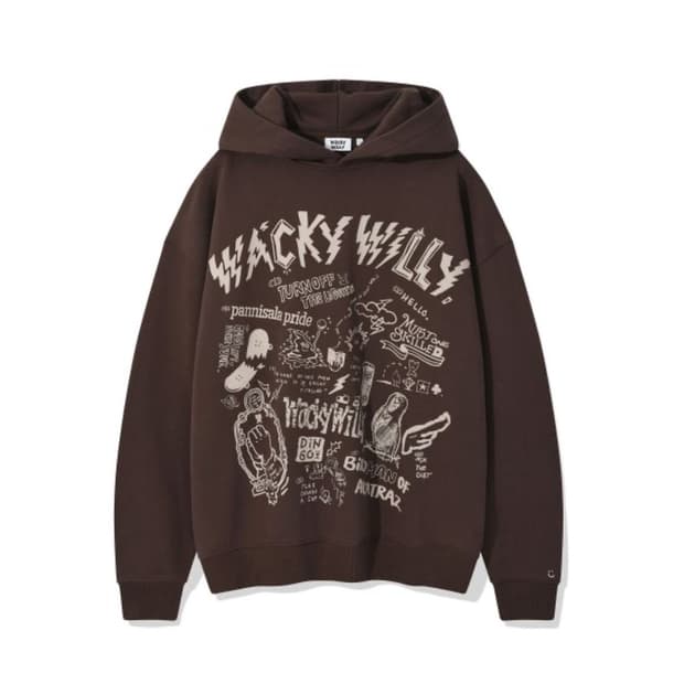 와키 윌리 그래피티 후드티