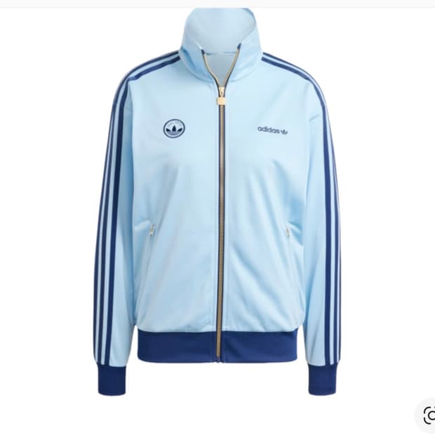 아디다스 파이어버드 배지 트랙 탑 져지 클리어 스카이