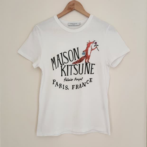 매장판)메종키츠네 입체레터링 욜리 반팔티셔츠 (S)