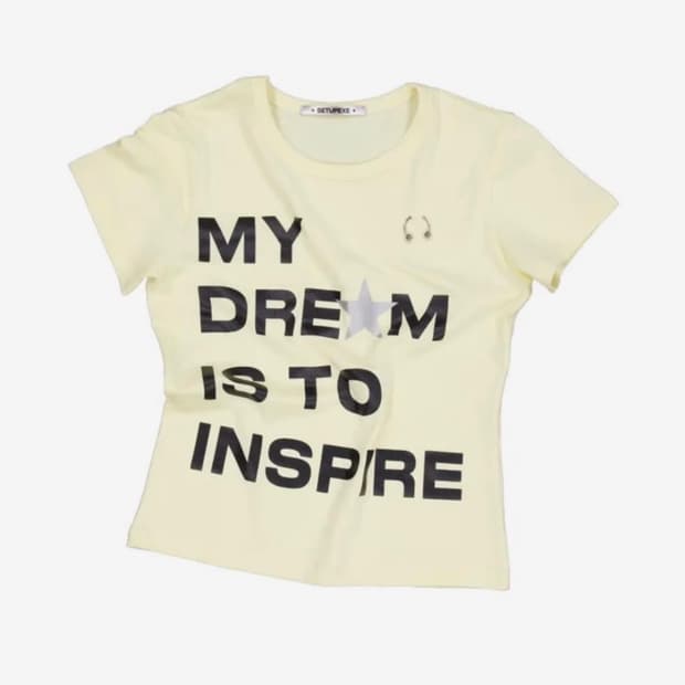 셋업엑스이 DREAM PIERCIENG YELLOW 반팔티