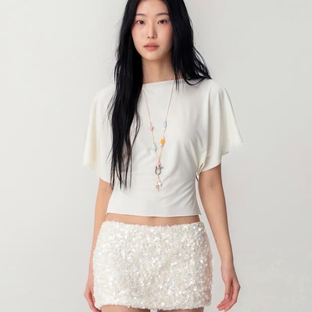 CORE HALF TEE (IVORY) s 사이즈