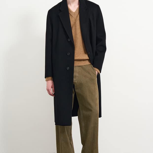 <새상품>타임옴므 24FW 캐시미어 블렌드 메인 싱글코트 105