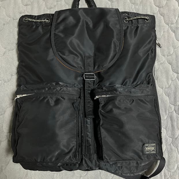 Porter 요시다 포터 탱커 지퍼백팩  럭색 블랙