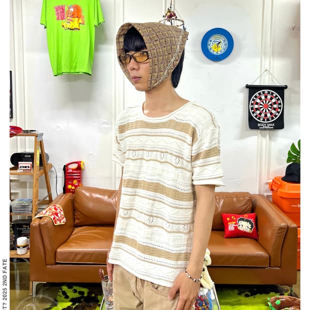HIRO KIKAKU 1/2 Sleeve Cable Summer Knit