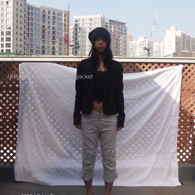 빈티지 스타 카프리 팬츠