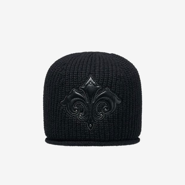 LECYTO / Imperium Leather Patch Beanie