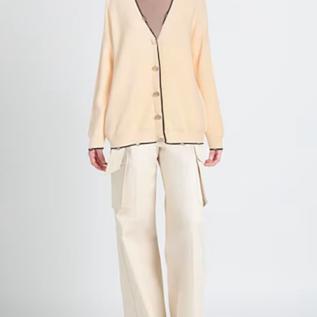 PINKO 버튼 포인트 울 가디건 (수영가디건)