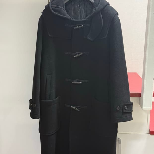 247시리즈 울 더플 코트 블랙 L