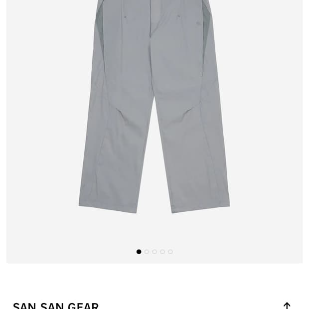 산산기어 웰드 팬츠 그레이 26ss