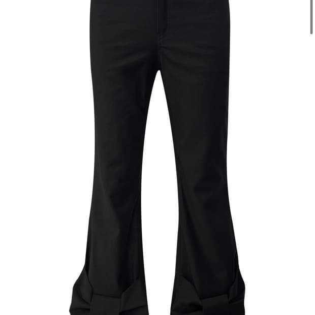 구매) 체메씨 보우 부츠컷 팬츠 블랙 chemehc bow bootcut
