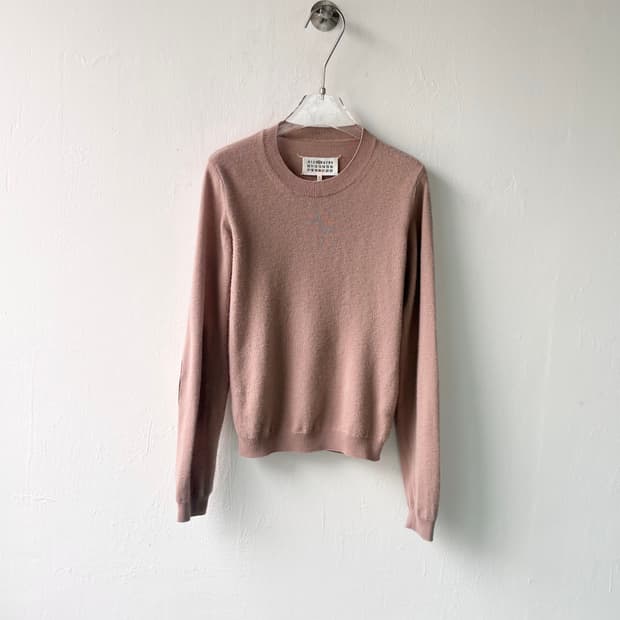 마르지엘라 엘보우 패치 스티치 니트