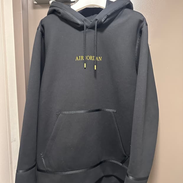 나이키 에어조던 리마스티드 풀오버 후디 블랙 L