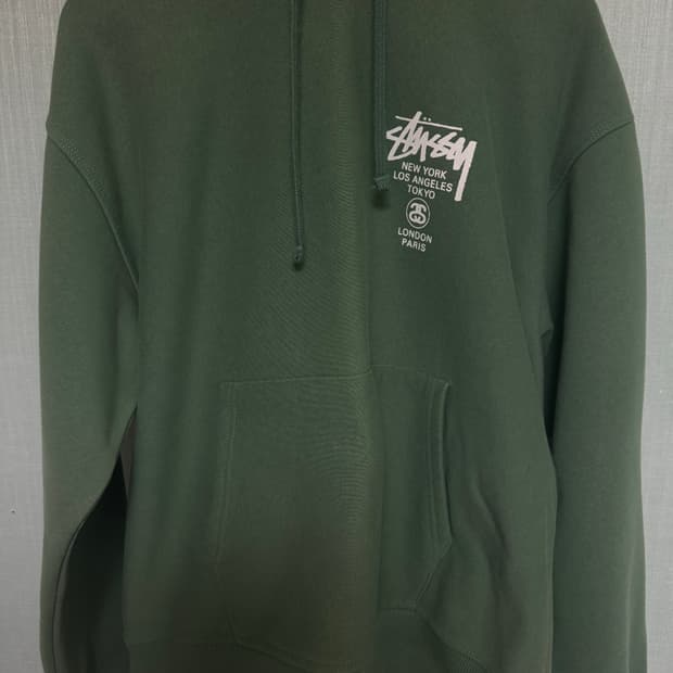 스투시 월드투어 후드 그린 2022