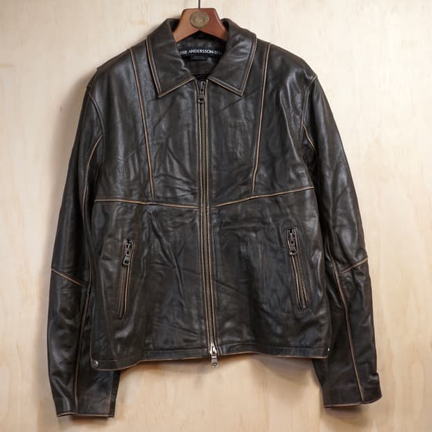 앤더슨벨 드레젠 카우 레더 자켓
