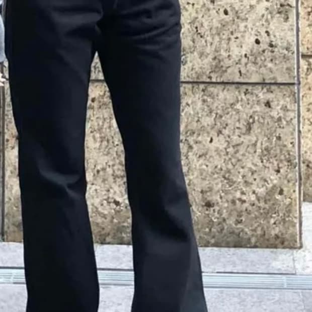 로우라이즈 블랙 부츠컷 기본 데님 팬츠 빈티지 y2k